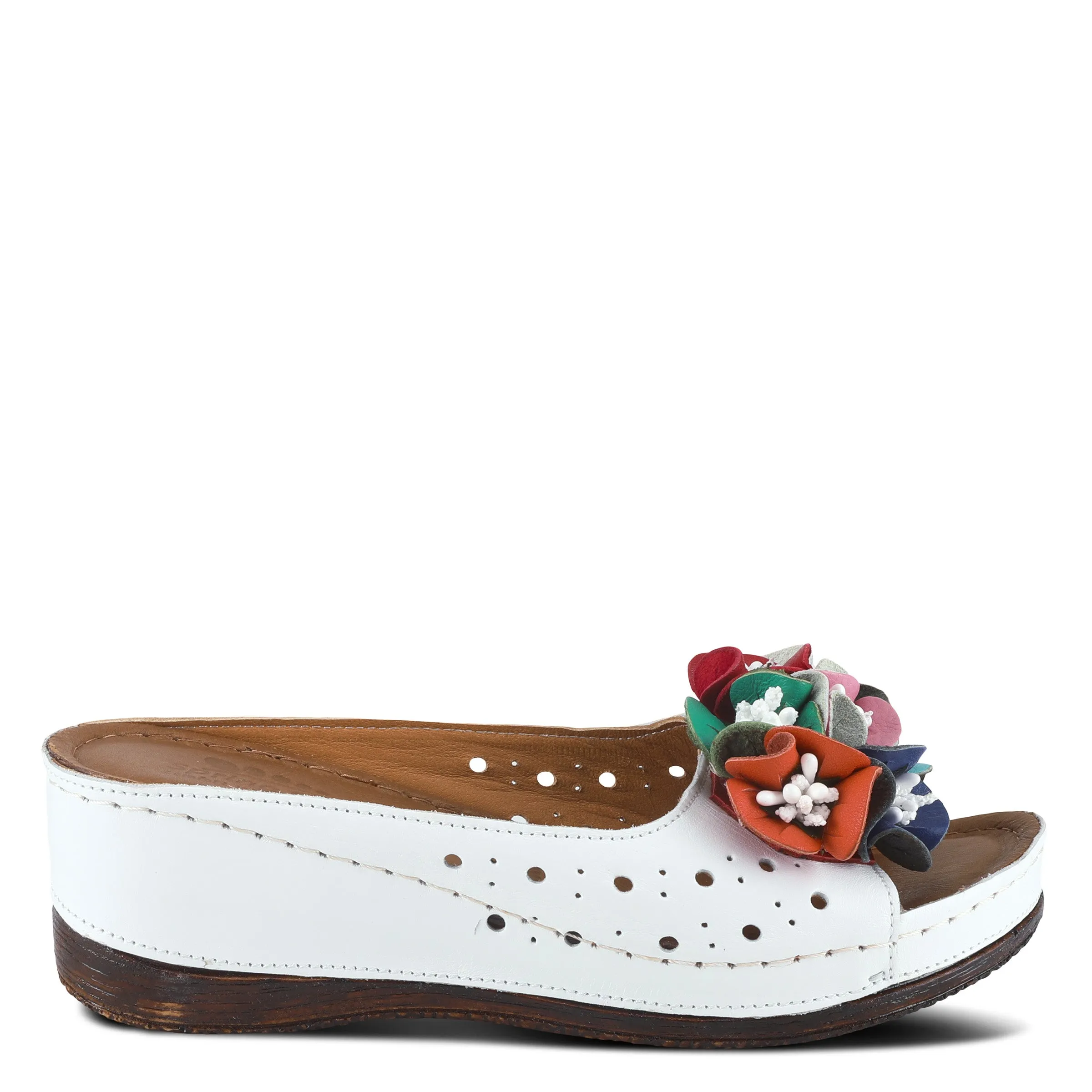 Spring Step Shoes Flowerchild Women’s Leather Multi Color Sandal