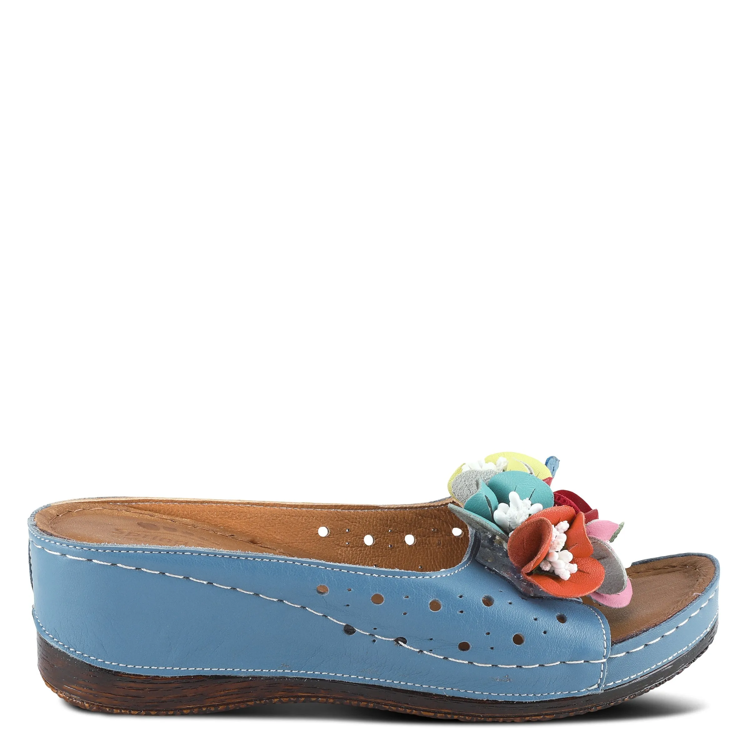 Spring Step Shoes Flowerchild Women’s Leather Multi Color Sandal