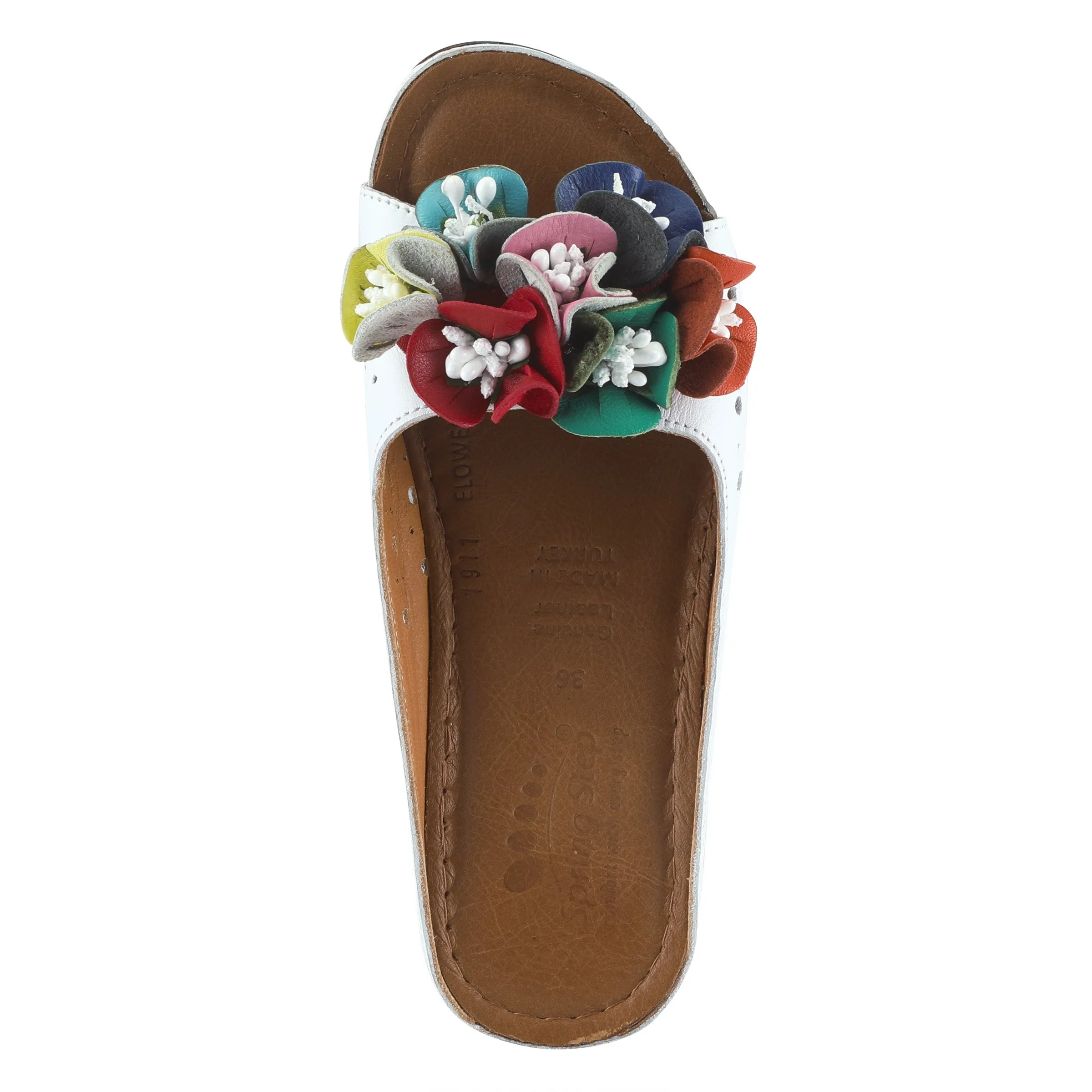 Spring Step Shoes Flowerchild Women’s Leather Multi Color Sandal