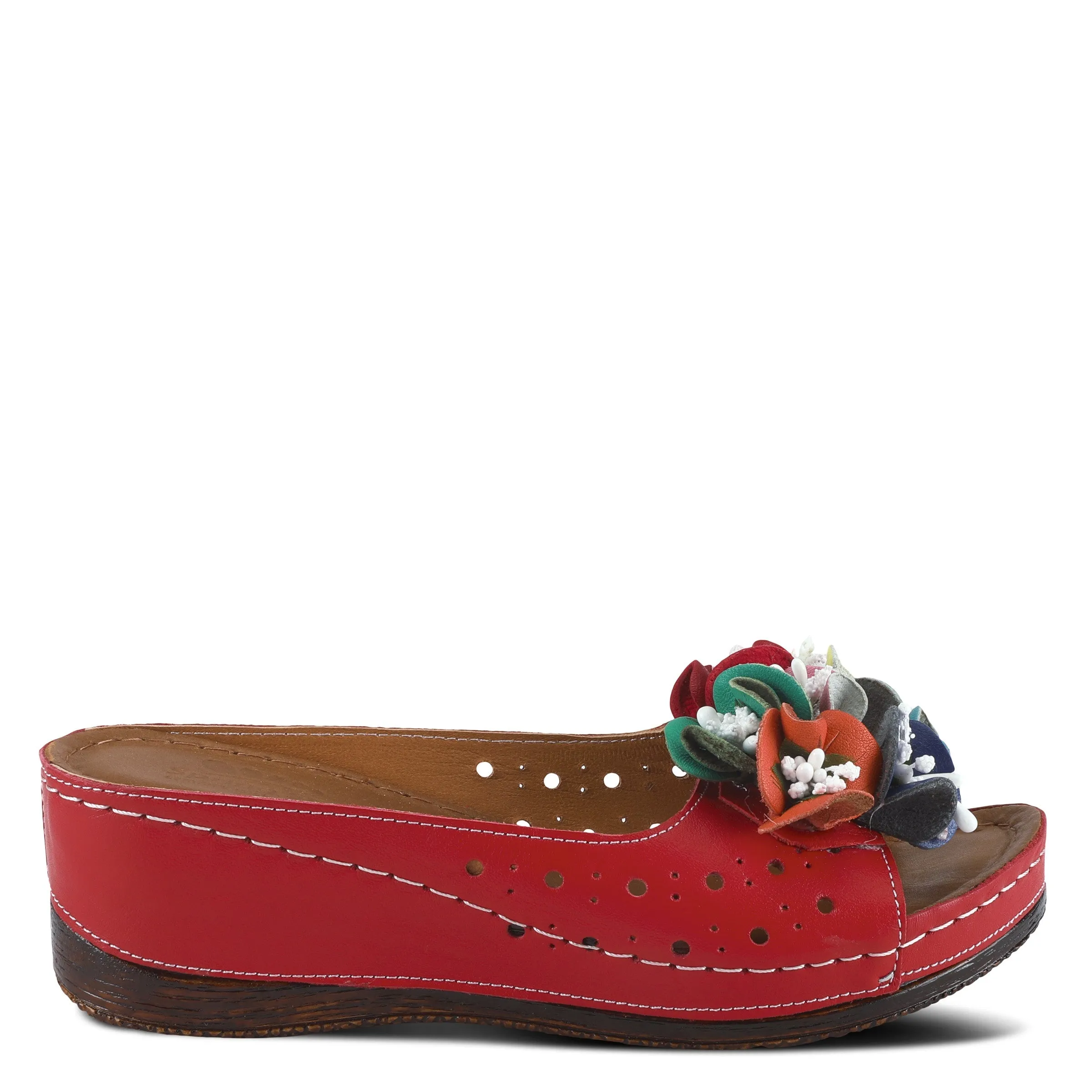 Spring Step Shoes Flowerchild Women’s Leather Multi Color Sandal