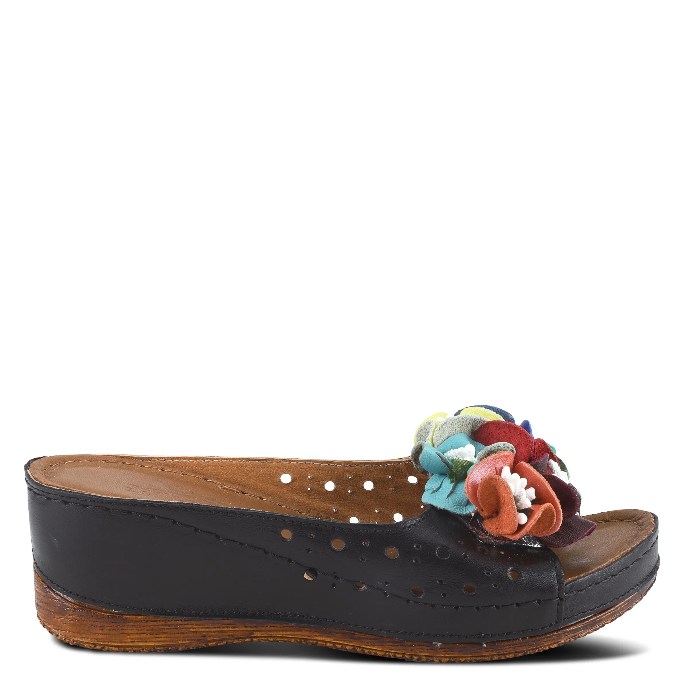 Spring Step Shoes Flowerchild Women’s Leather Multi Color Sandal