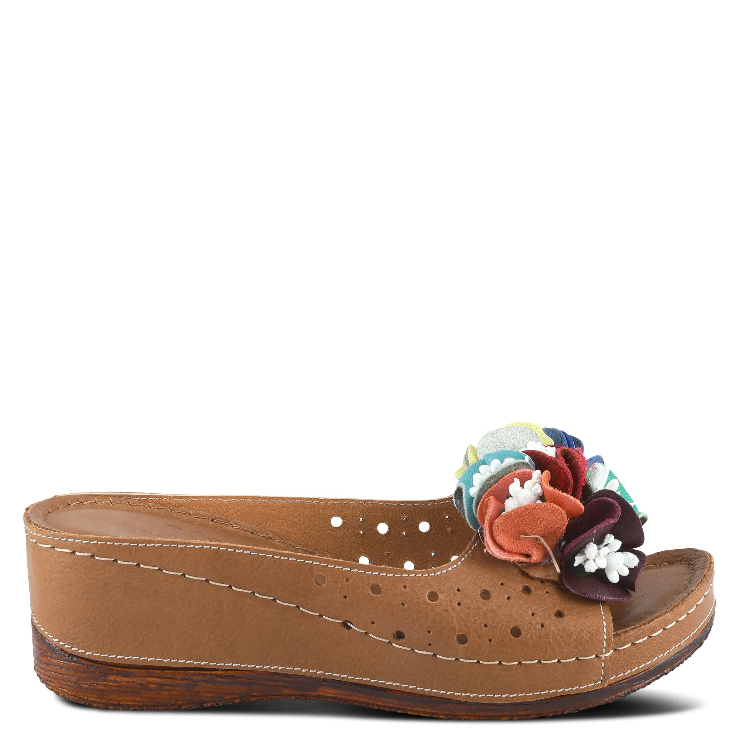 Spring Step Shoes Flowerchild Women’s Leather Multi Color Sandal