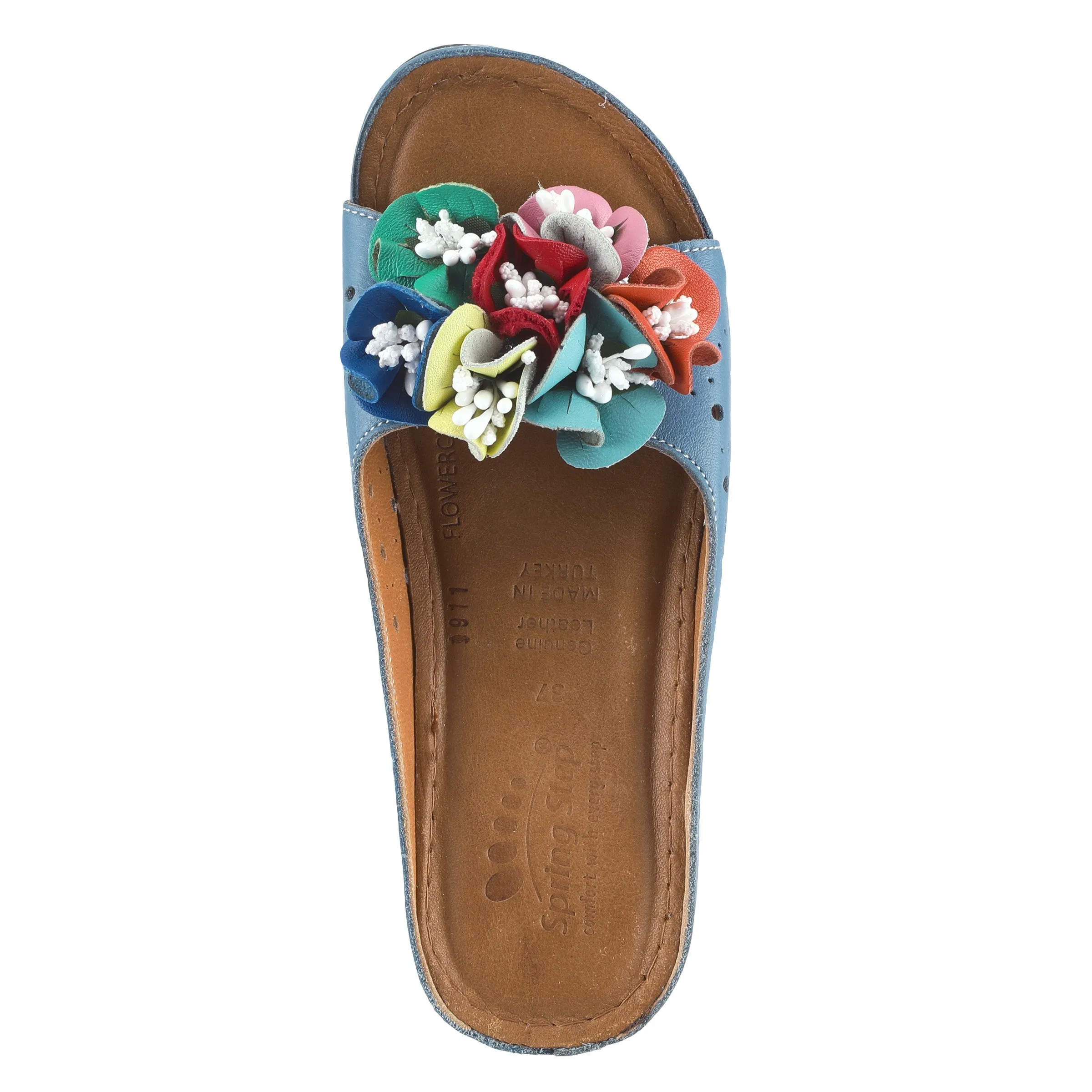 Spring Step Shoes Flowerchild Women’s Leather Multi Color Sandal