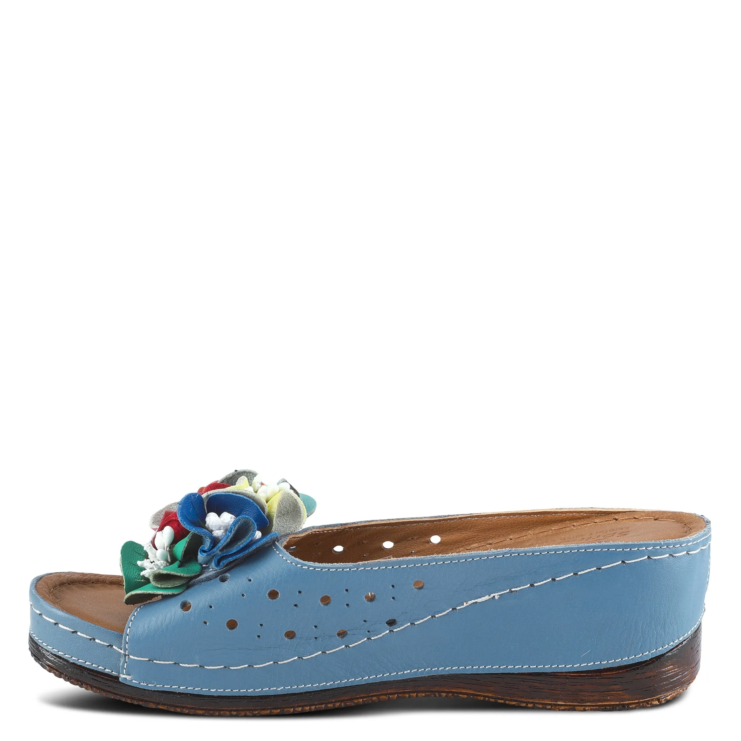Spring Step Shoes Flowerchild Women’s Leather Multi Color Sandal