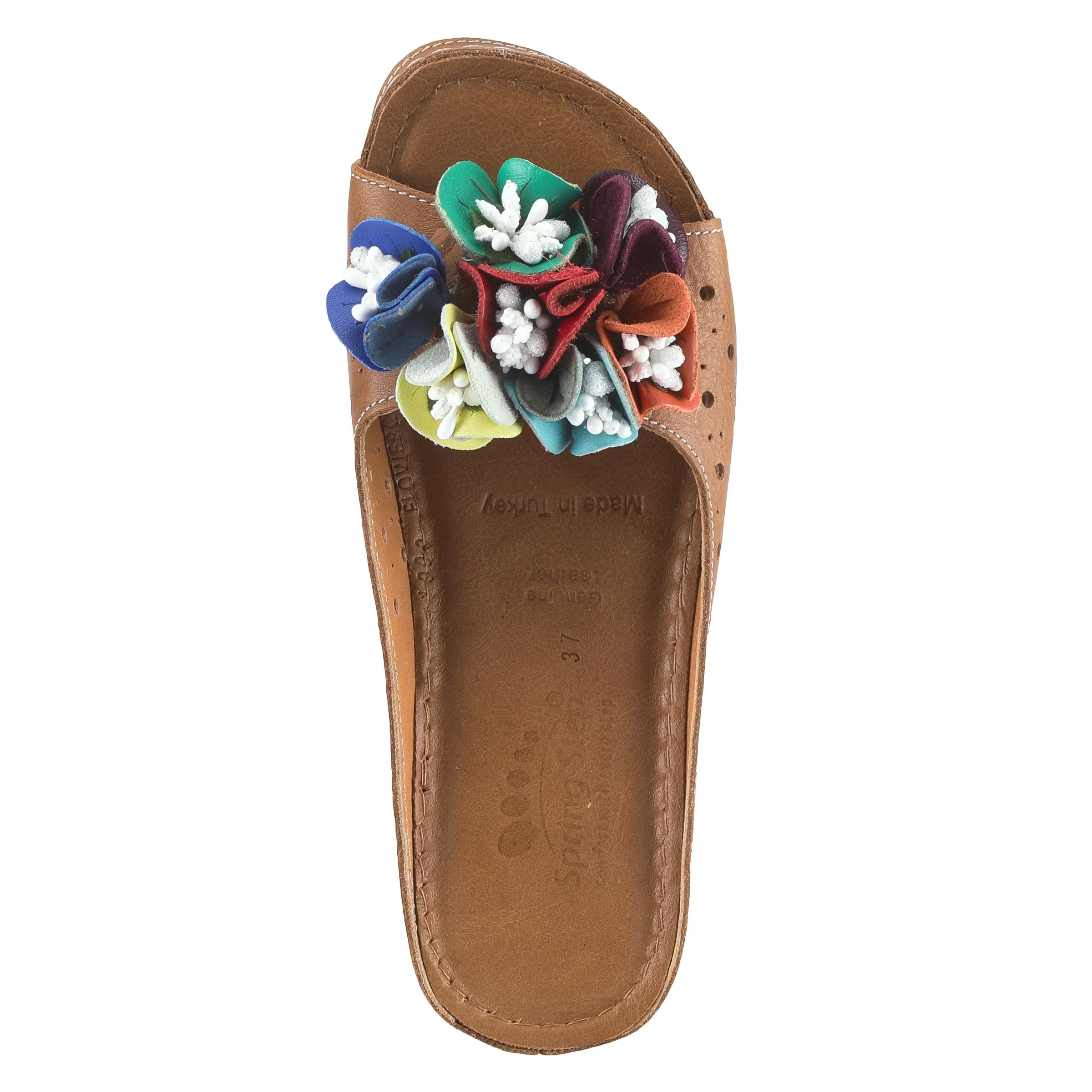 Spring Step Shoes Flowerchild Women’s Leather Multi Color Sandal