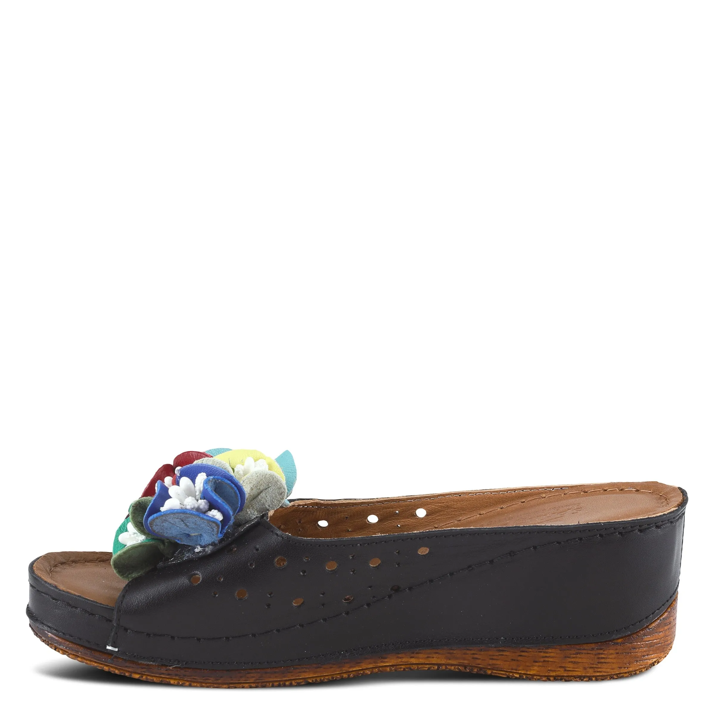 Spring Step Shoes Flowerchild Women’s Leather Multi Color Sandal