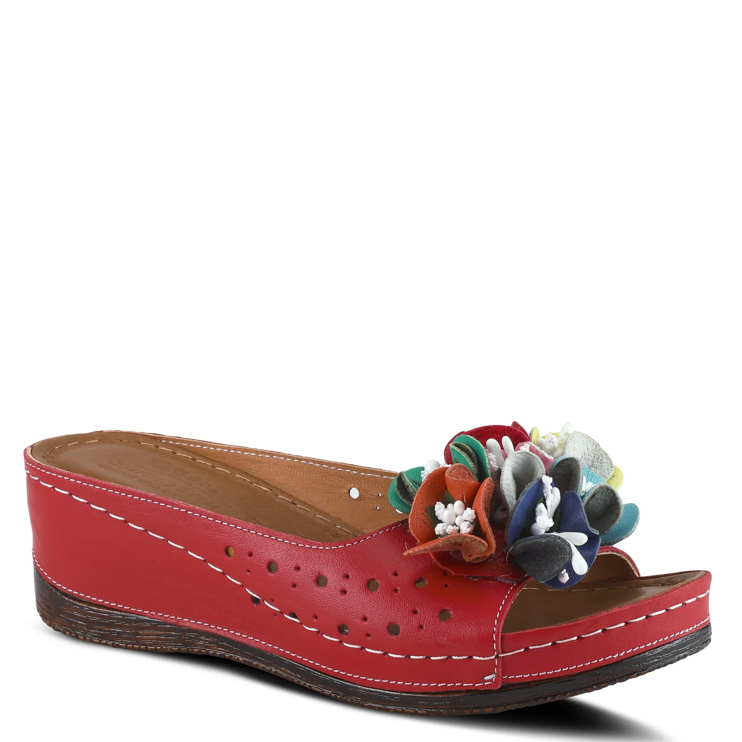 Spring Step Shoes Flowerchild Women’s Leather Multi Color Sandal