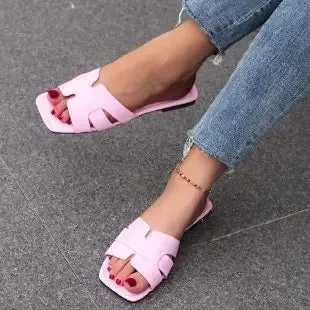 Summer Slippers Women Luxury Outdoor Beach Flip Flops Female Flat Sandals Woman Trend Design Slides Shoes