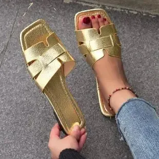 Summer Slippers Women Luxury Outdoor Beach Flip Flops Female Flat Sandals Woman Trend Design Slides Shoes