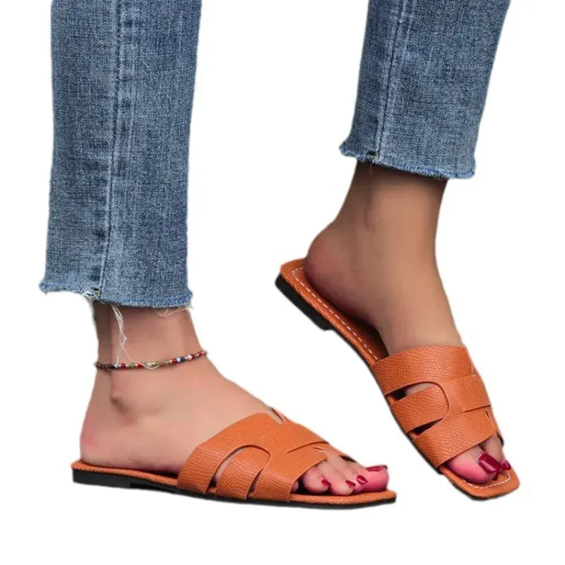 Summer Slippers Women Luxury Outdoor Beach Flip Flops Female Flat Sandals Woman Trend Design Slides Shoes