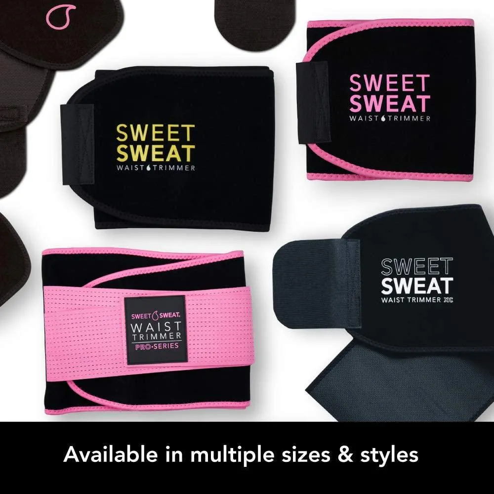 Sweet Sweat Waist Trimmer &#039;Xtra Coverage&#039; Belt - Premium Waist Trainer with more Torso Coverage for a Better Sweat!