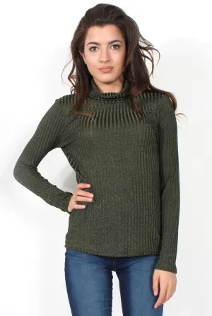 Tallis Khaki Turtle Neck