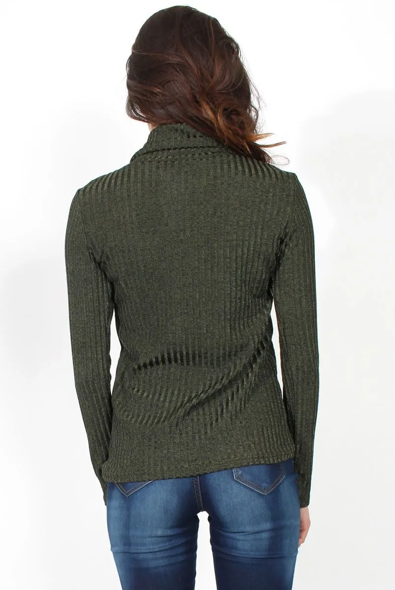 Tallis Khaki Turtle Neck