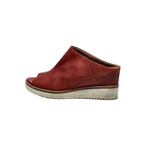 Tamaris Mules Leather Red Colour For Women