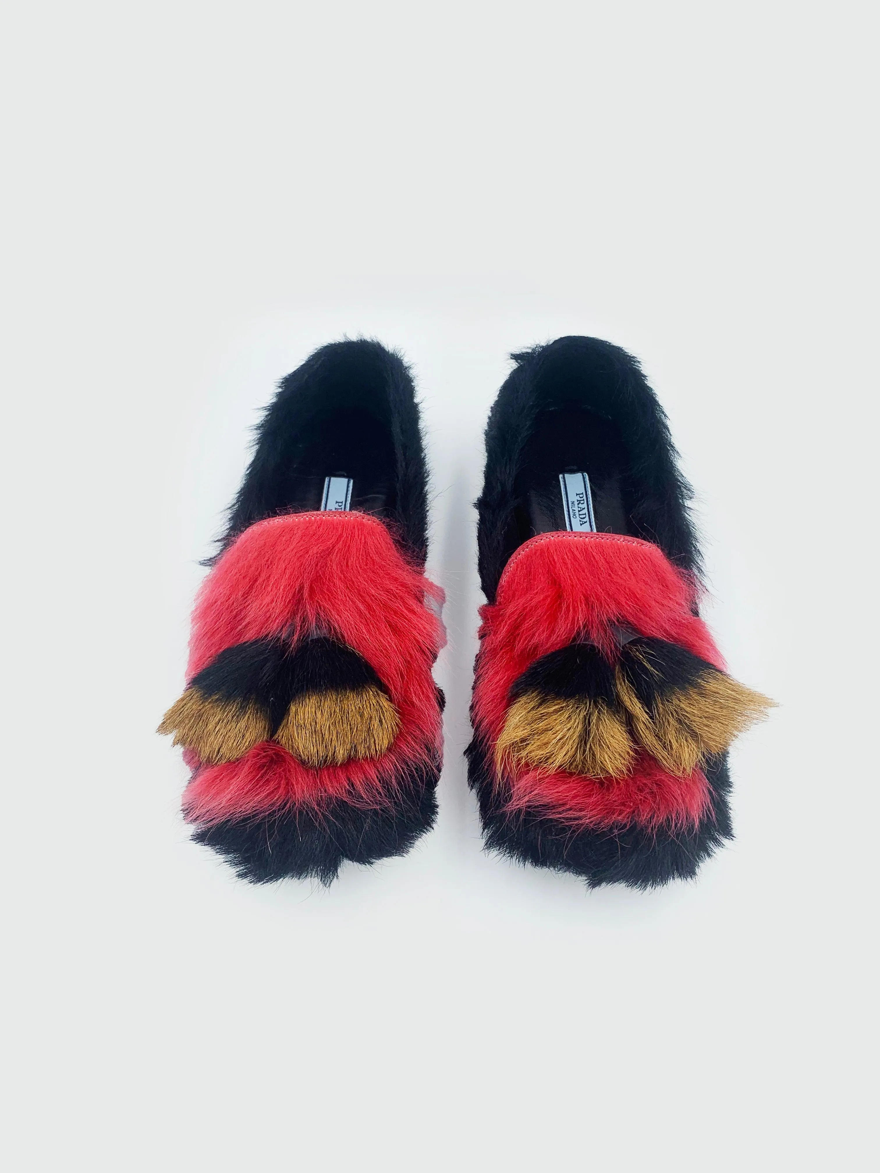 Tassel Embellished Calf-Hair Loafer - Size 36.5