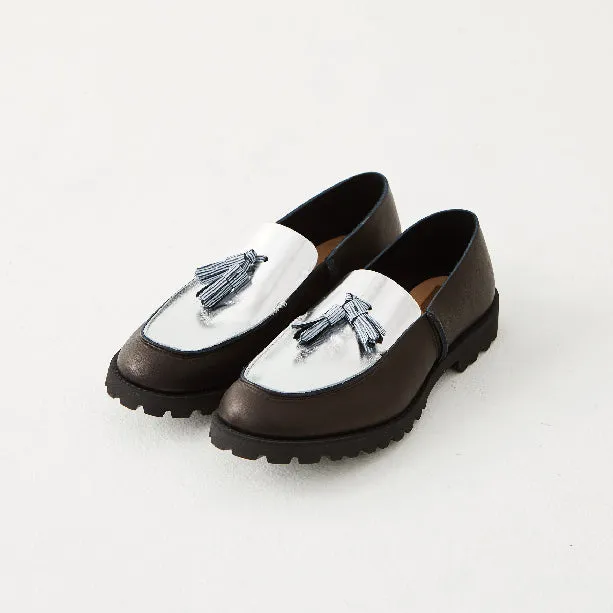 TASSEL LOAFER BLACK / SILVER