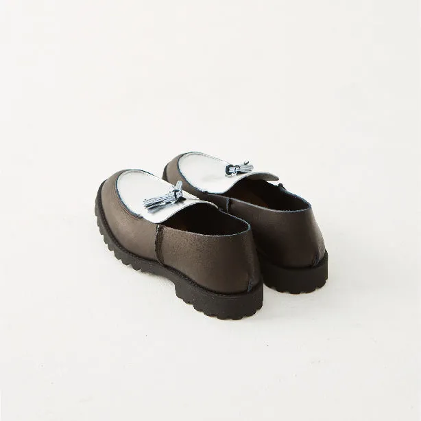 TASSEL LOAFER BLACK / SILVER