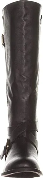 Thalia Sodi Womens Vada Faux Leather Riding Boots Black 5 Medium (B,M)