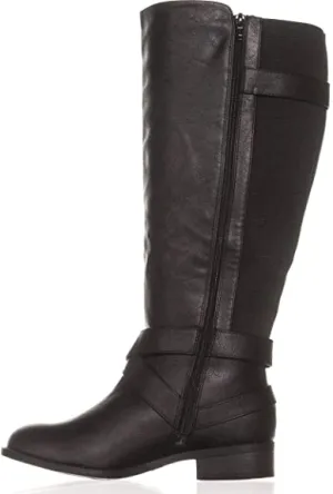 Thalia Sodi Womens Vada Faux Leather Riding Boots Black 5 Medium (B,M)