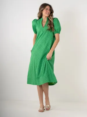 The Hampton Dress - Fairway Green