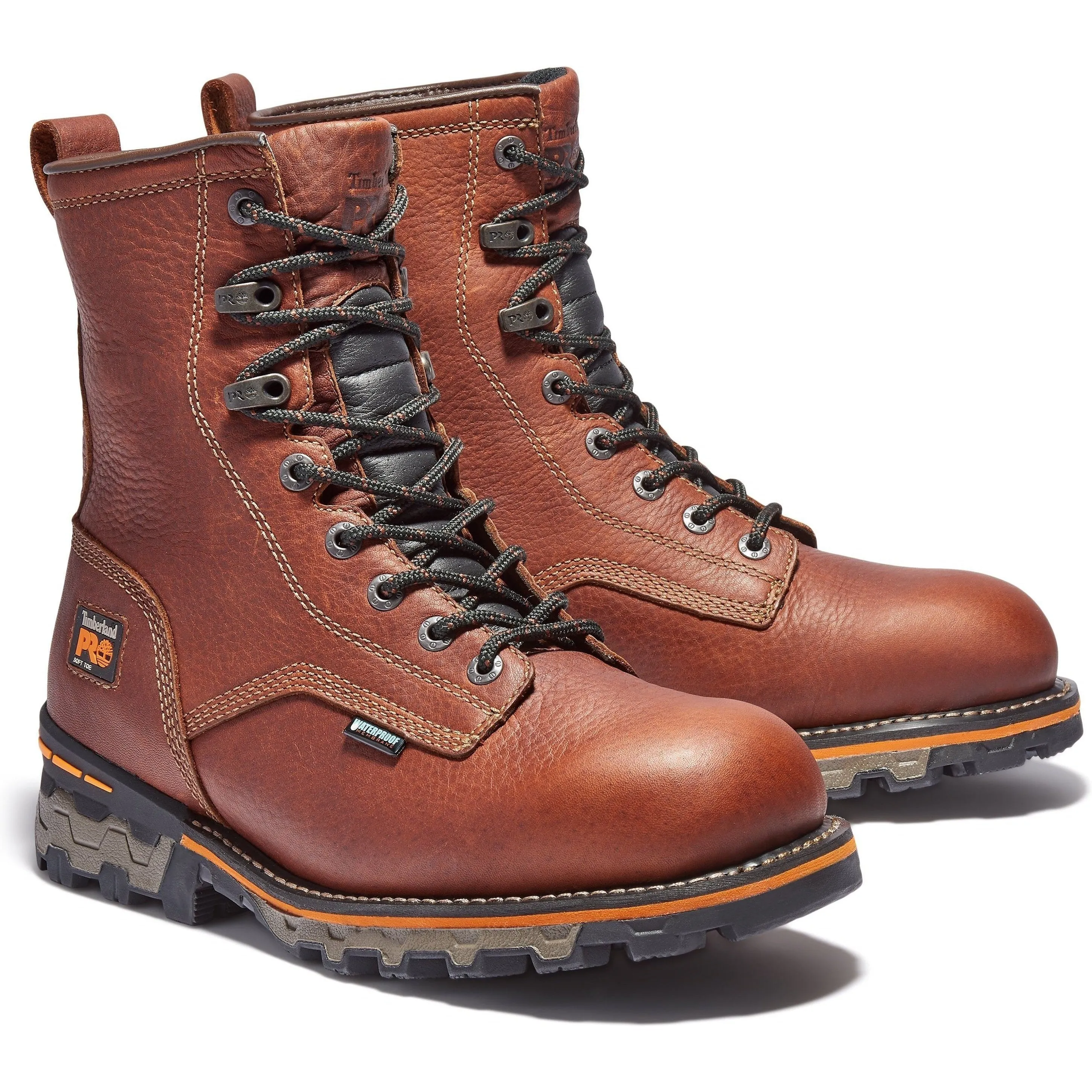 Timberland PRO Men's Boondock 8" Soft Toe Waterproof Work Boot - TB11113A210