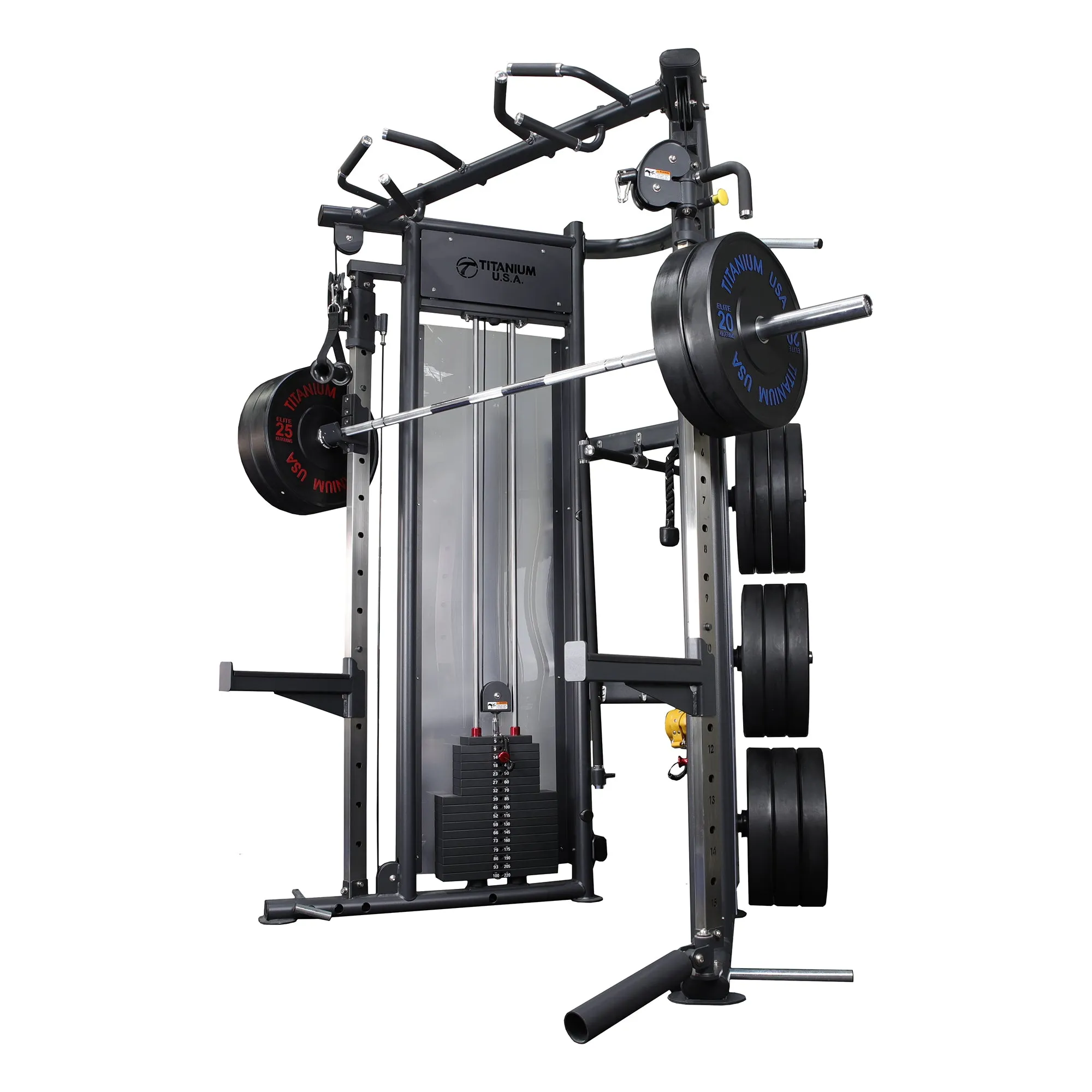 TITANIUM USA F80 COMMERCIAL FUNCTIONAL TRAINER & SQUAT RACK