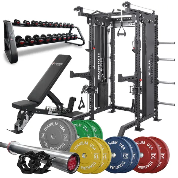 TITANIUM USA M80 FUNCTIONAL SQUAT RACK PACKAGE 2