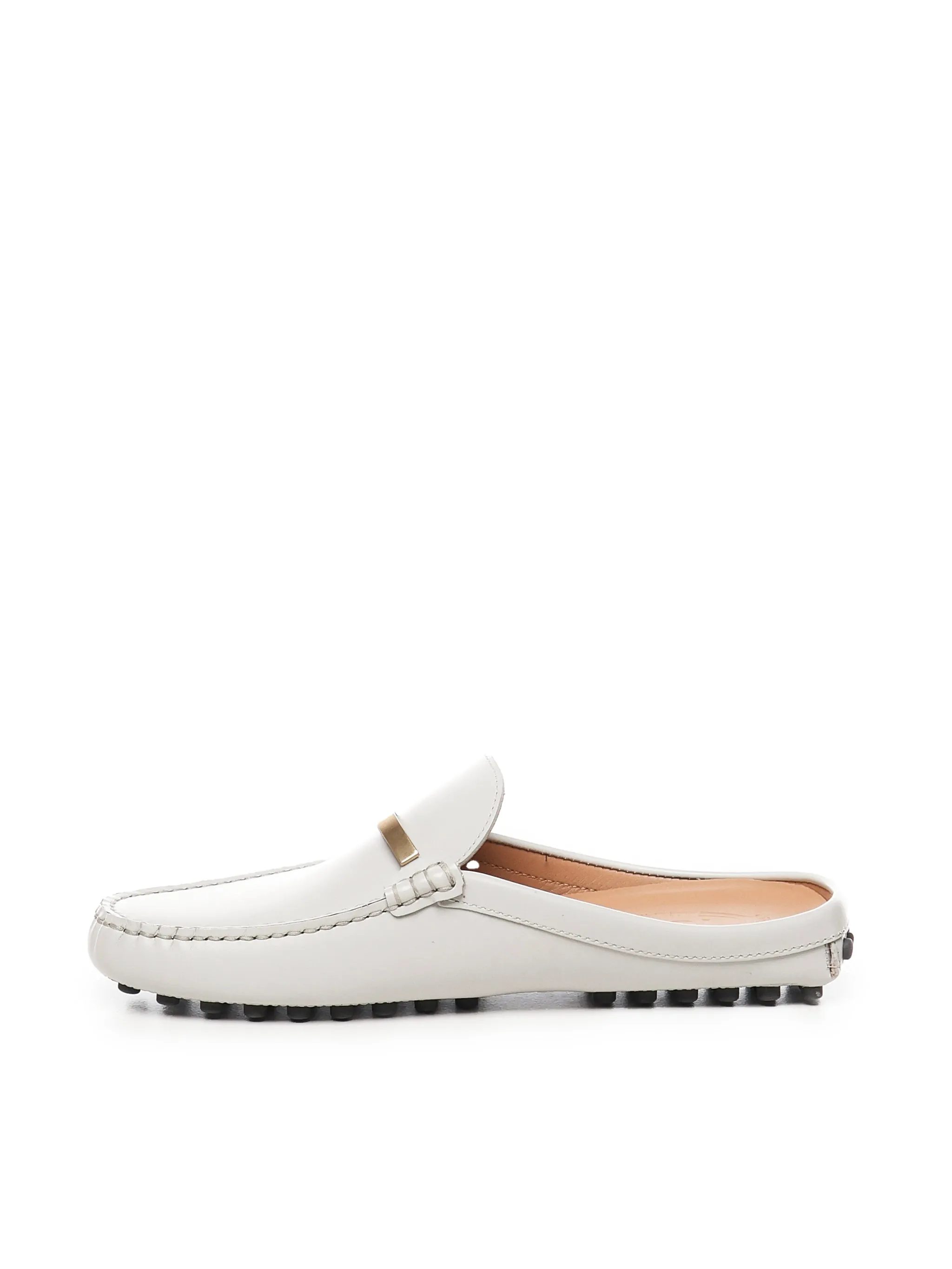 Tod's Satellite Grey Leather Sabot