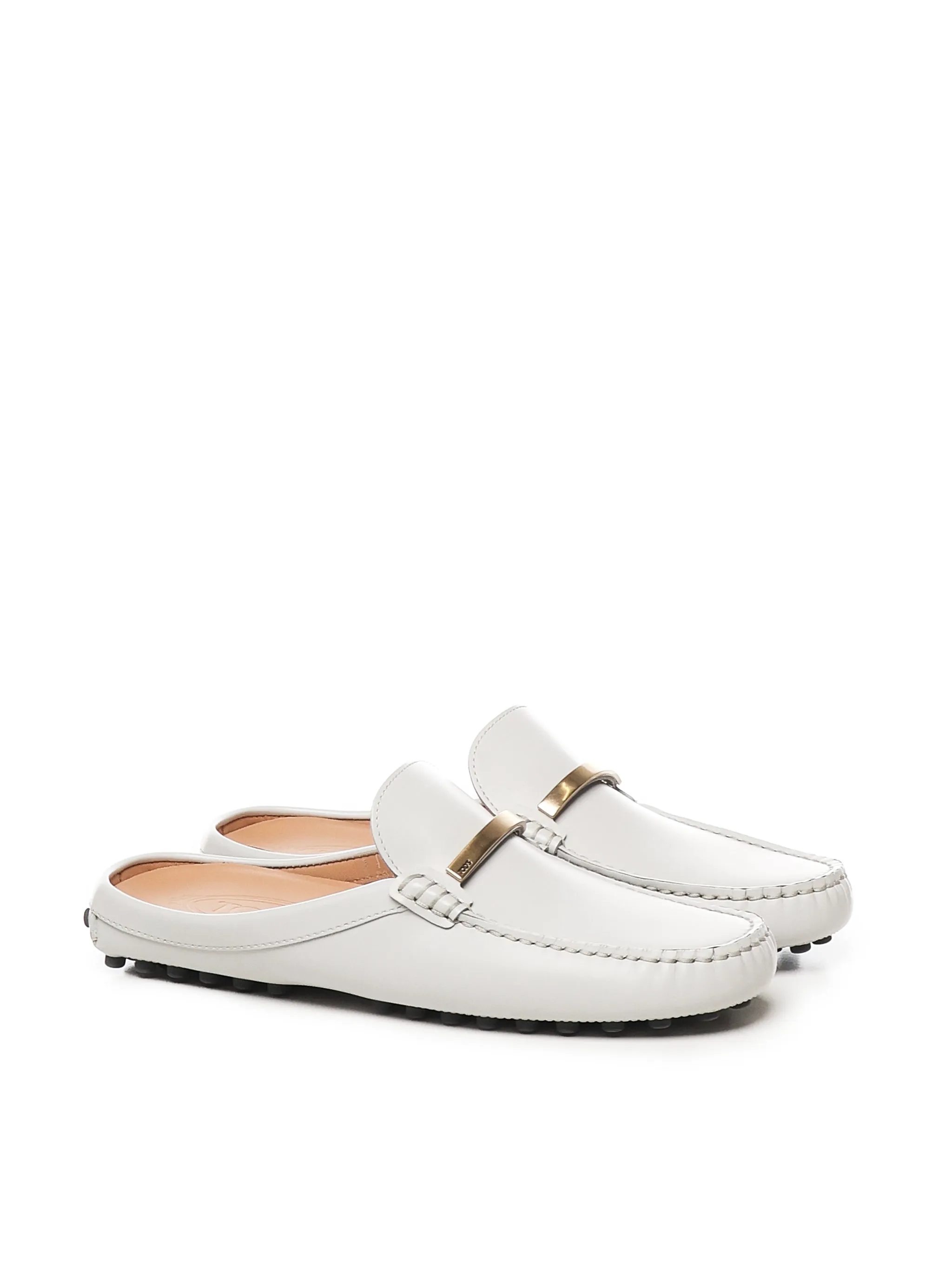 Tod's Satellite Grey Leather Sabot