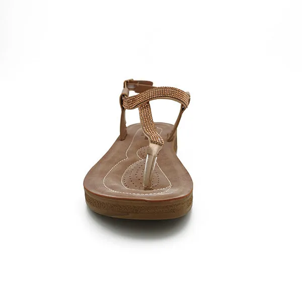 Toe Thong Diamante Sandal - 0959