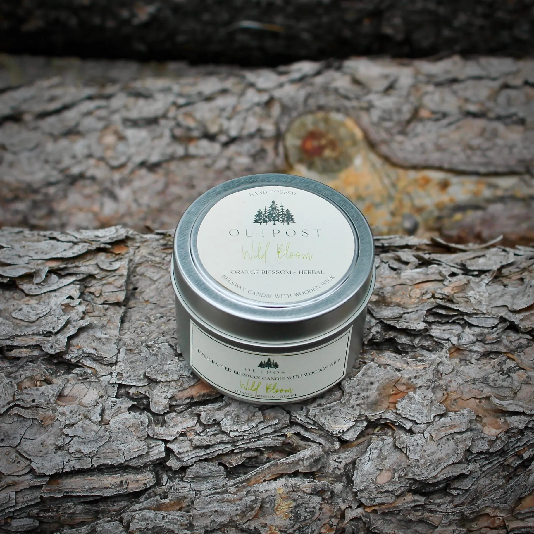 Travel Tin Beeswax Candles with Wooden Wicks
