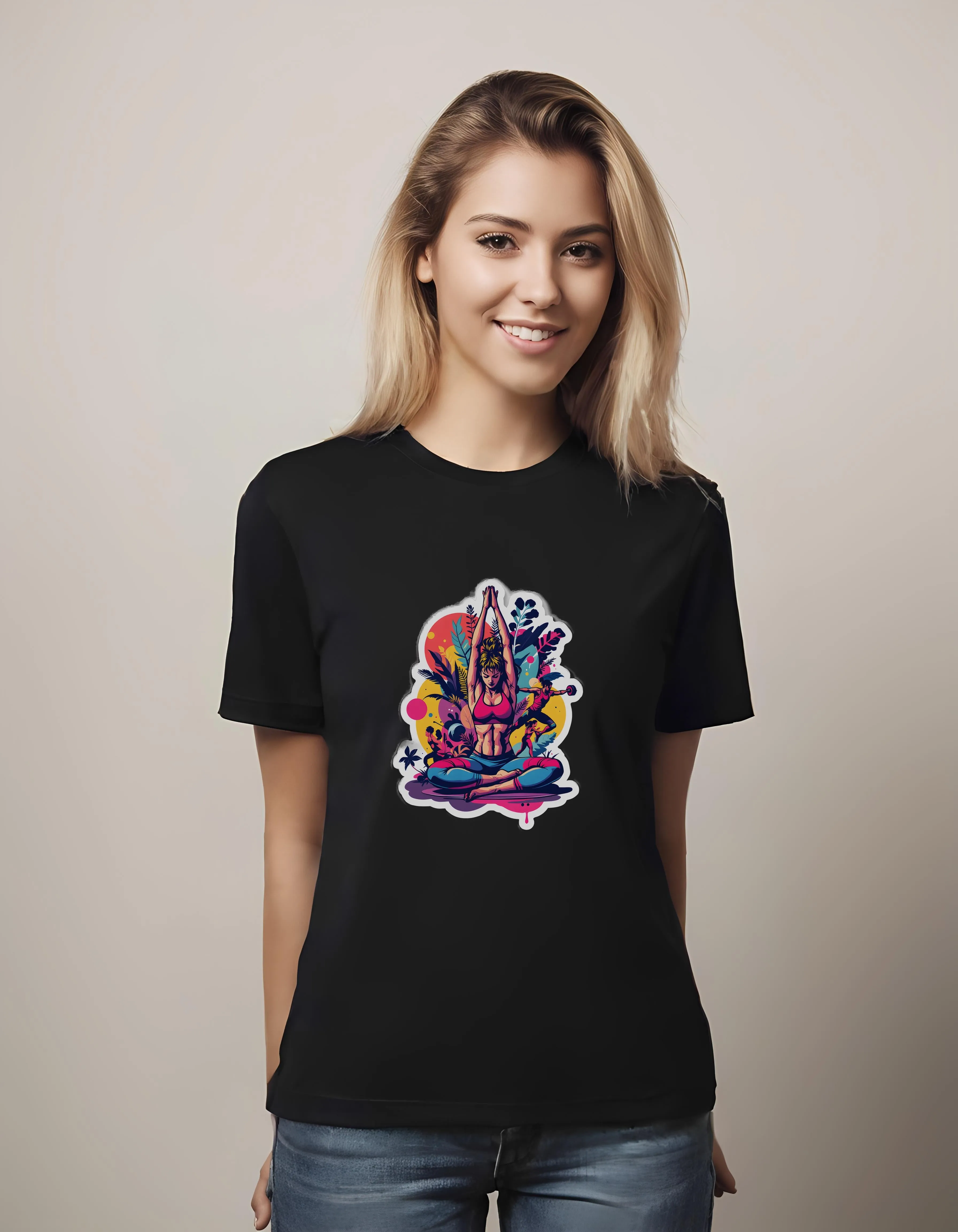 Vibrant Yoga Goddess | Classic T-Shirt (Unisex)