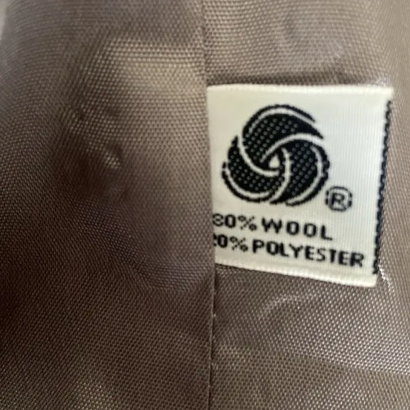 Vintage Gray Saville Wool Blend Button Size 14 Blazer Winter  Office Plus Size