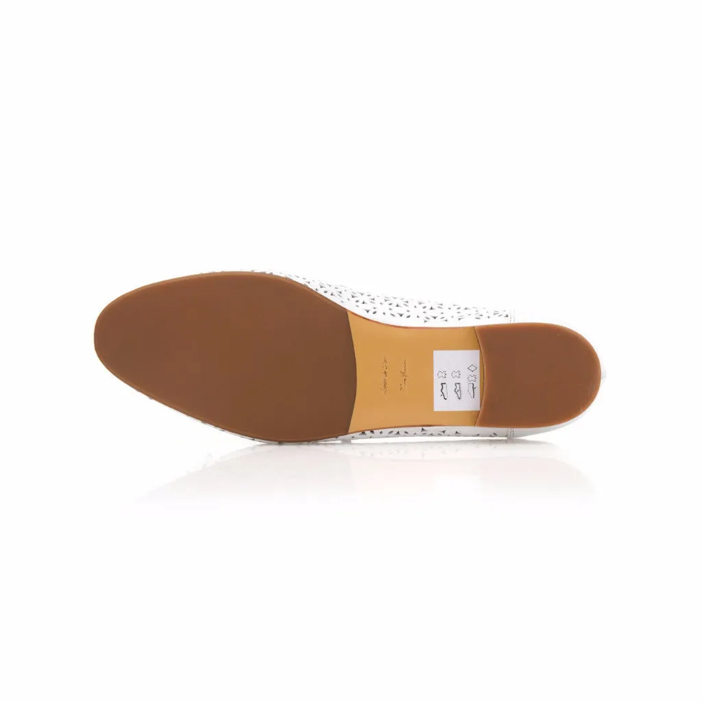 White Nappa Tassel Loafer