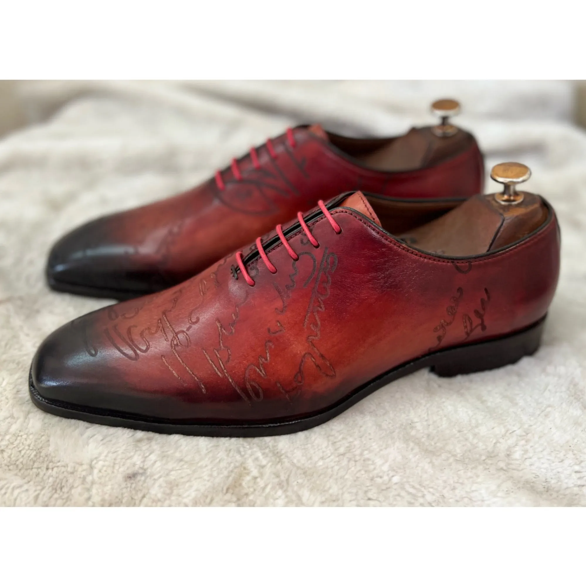 Wholecut Oxfords Signature Hand Finished Bordo