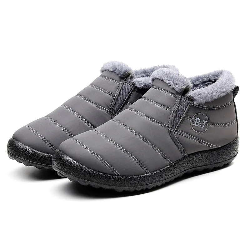 Winter Casual Shoes Women Warm Fur Ankle Sneakers