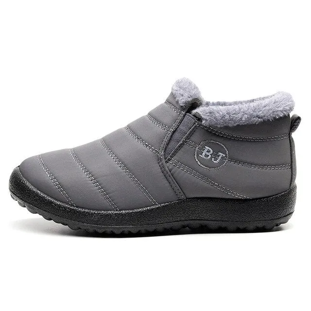 Winter Casual Shoes Women Warm Fur Ankle Sneakers