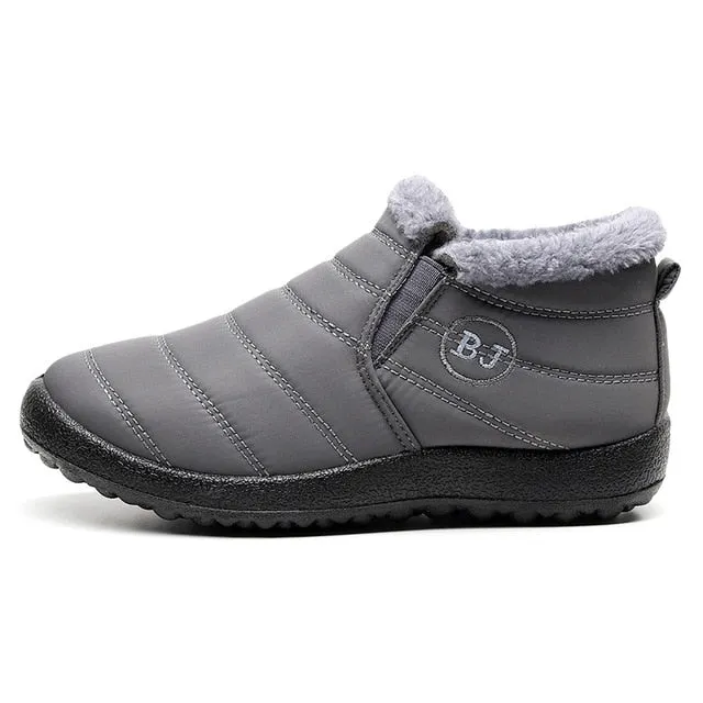 Winter Casual Shoes Women Warm Fur Ankle Sneakers