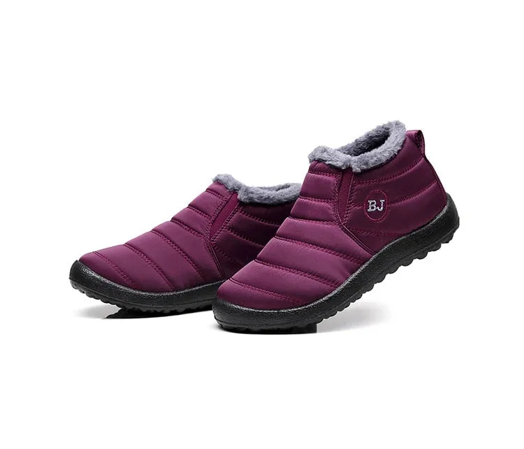 Winter Casual Shoes Women Warm Fur Ankle Sneakers