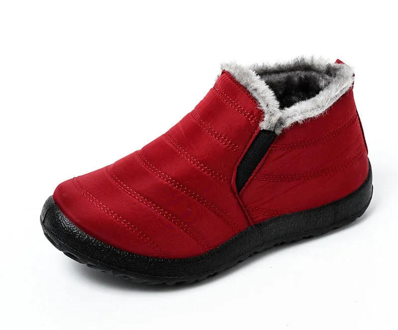 Winter Casual Shoes Women Warm Fur Ankle Sneakers