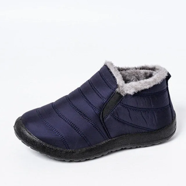 Winter Casual Shoes Women Warm Fur Ankle Sneakers