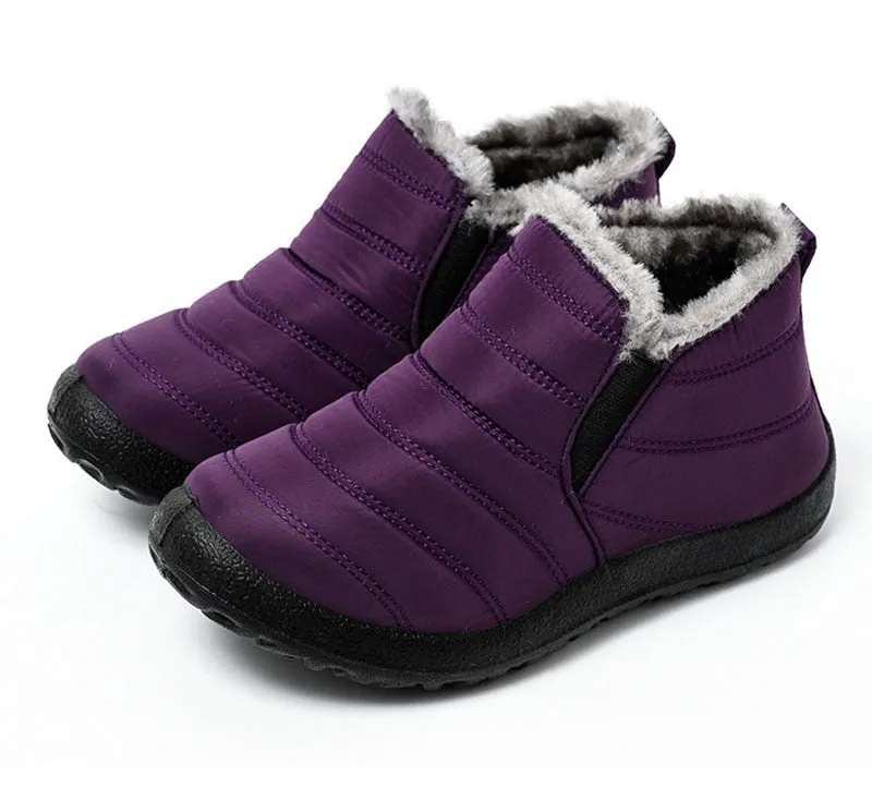 Winter Casual Shoes Women Warm Fur Ankle Sneakers