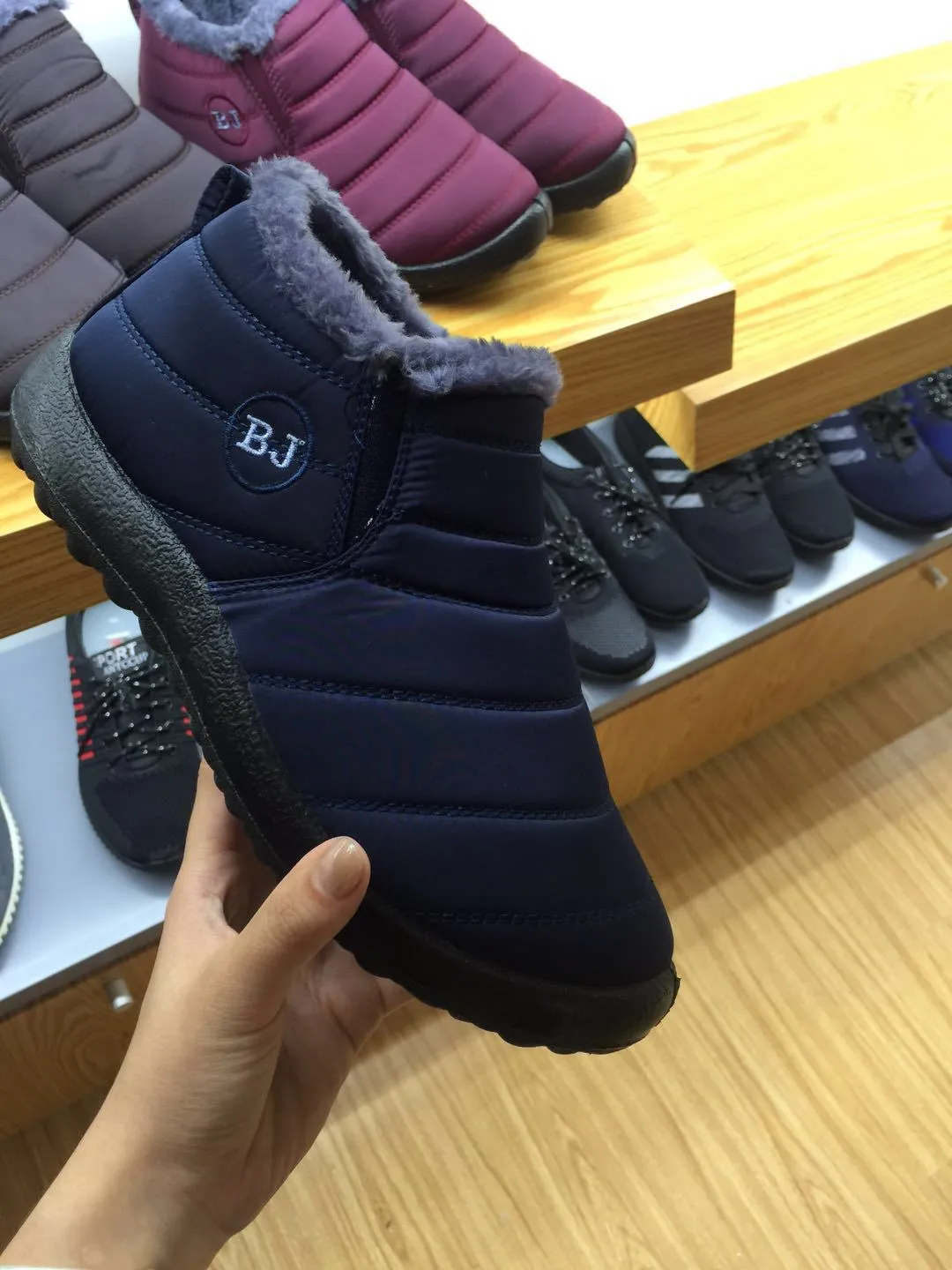 Winter Casual Shoes Women Warm Fur Ankle Sneakers