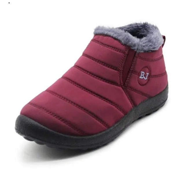 Winter Casual Shoes Women Warm Fur Ankle Sneakers