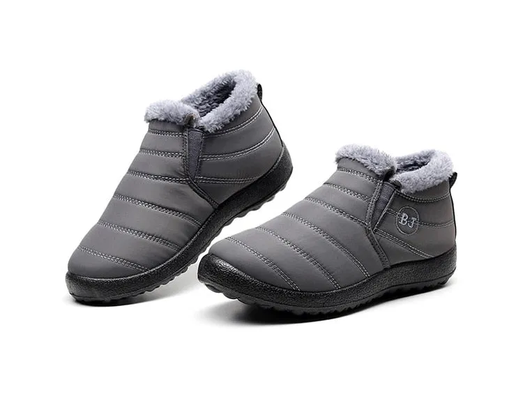 Winter Casual Shoes Women Warm Fur Ankle Sneakers
