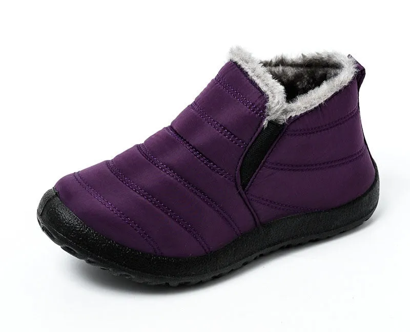 Winter Casual Shoes Women Warm Fur Ankle Sneakers