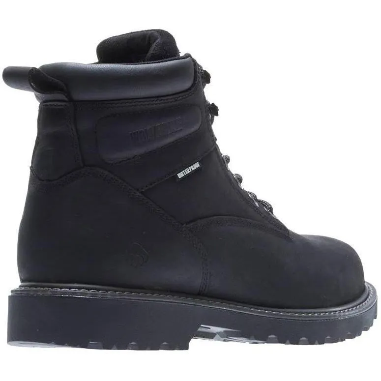 Wolverine Women's Floorhand Steel Toe Waterproof Work Boot - Black - W201153