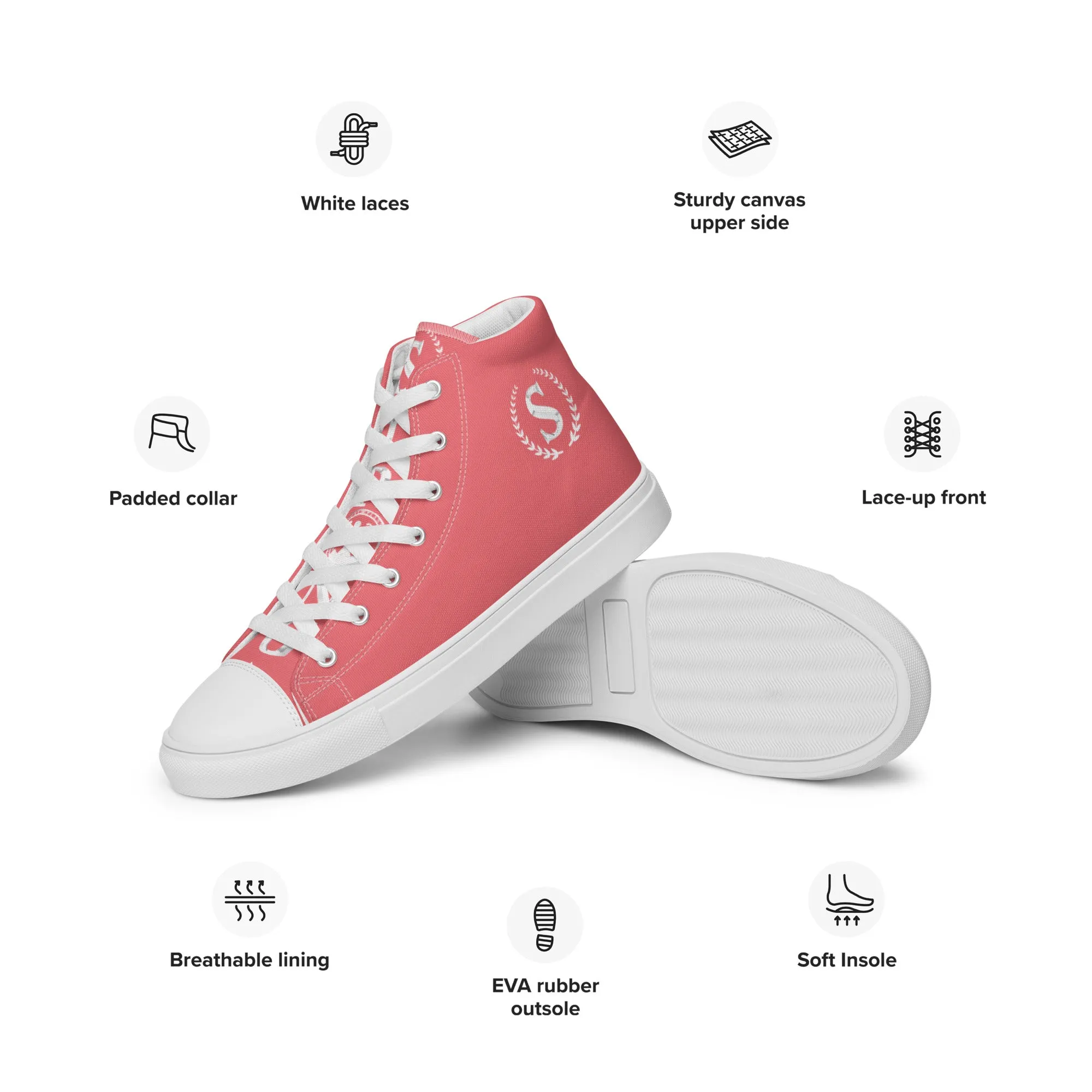 Women’s high top canvas shoes