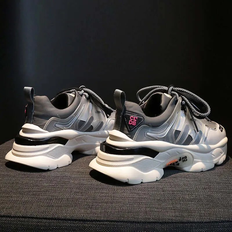 Women's Platform Sneakers 2020 Brand Fashion Breathable Men Chunky Trainers Casual Soft Ladies Footwear Plus Sizes Shoes