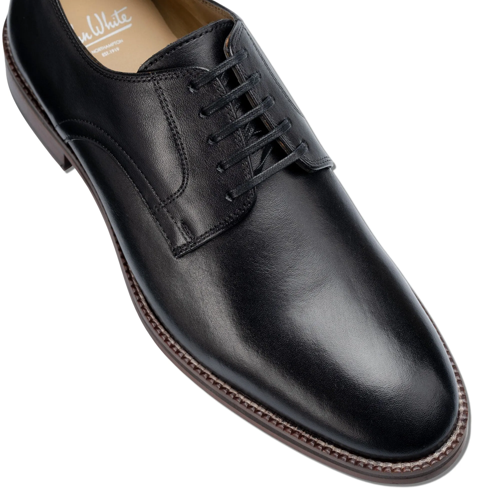 Woodcote Black Derby Shoes
